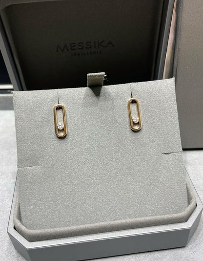 [Noble Aura jewelry]MOVE UNO SMALL 1 DIAMOND EARRINGS