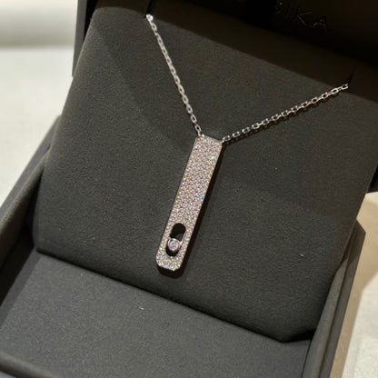 [Noble Aura jewelry]MY FIRST DIAMOND PAVED NECKLACE