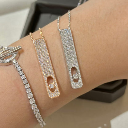 [Noble Aura jewelry]MY FIRST DIAMOND PAVED NECKLACE