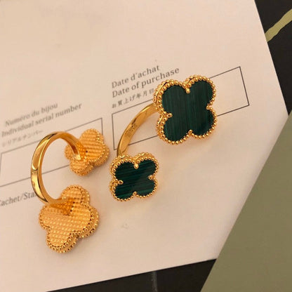 [Noble Aura jewelry]CLOVER BETWEEN THE FINGER RING