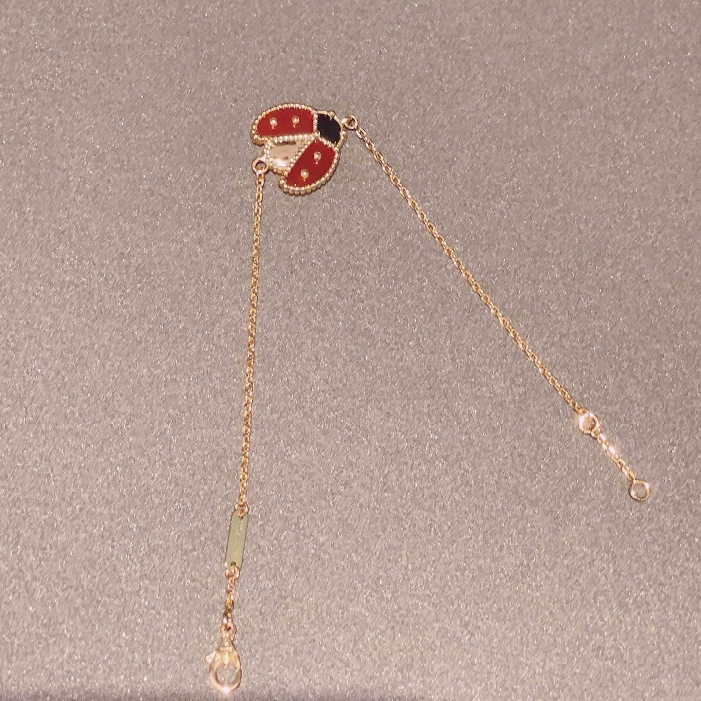 [Noble Aura jewelry]LUCKY SPRING 1 MOTIF PINK GOLD BRACELET