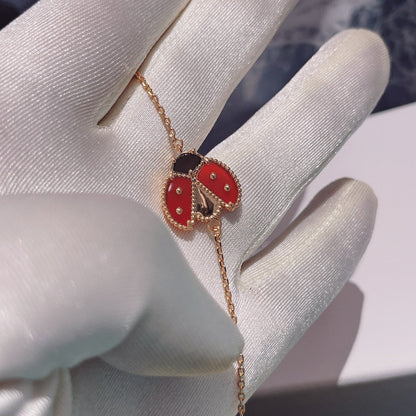 [Noble Aura jewelry]LUCKY SPRING 1 MOTIF PINK GOLD BRACELET