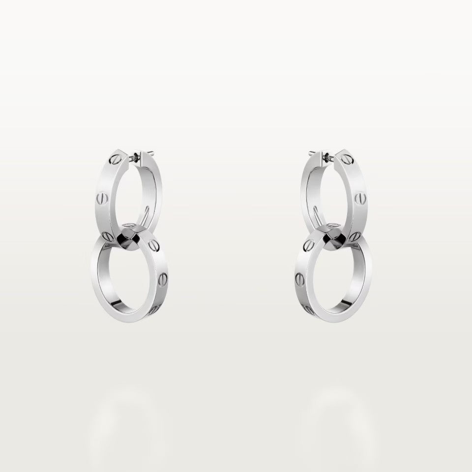 [Noble Aura jewelry]LOVE 3.3MM DANGLE EARRINGS