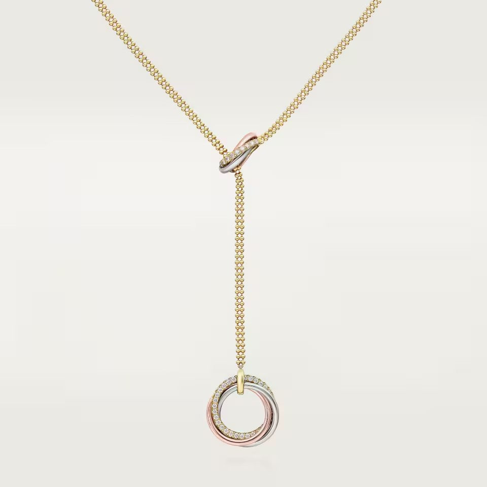 [Noble Aura jewelry]TRINITY DIAMONDS NECKLACE