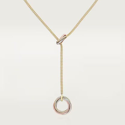 [Noble Aura jewelry]TRINITY DIAMONDS NECKLACE