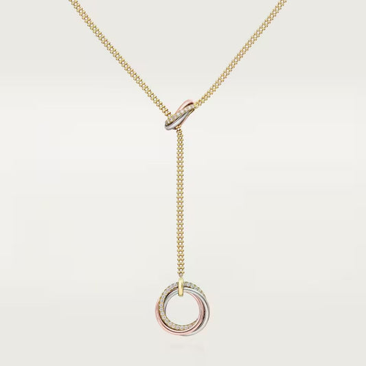 [Noble Aura jewelry]TRINITY DIAMONDS NECKLACE
