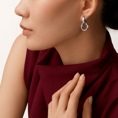 [Noble Aura jewelry]LOVE 3.3MM DANGLE EARRINGS