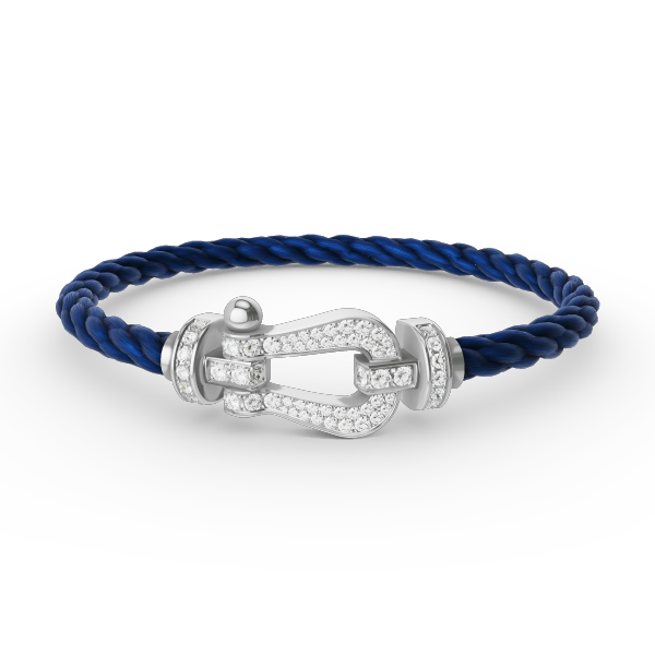 [Noble Aura jewelry]FORCE LARGE HORSESHOE FULL DIAMOND BRACELET SILVER