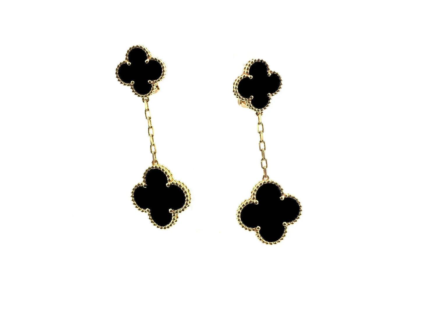 [Noble Aura jewelry]CLOVER 2 MOTIFS  EARRINGS (MULTIPLE CHOICESC