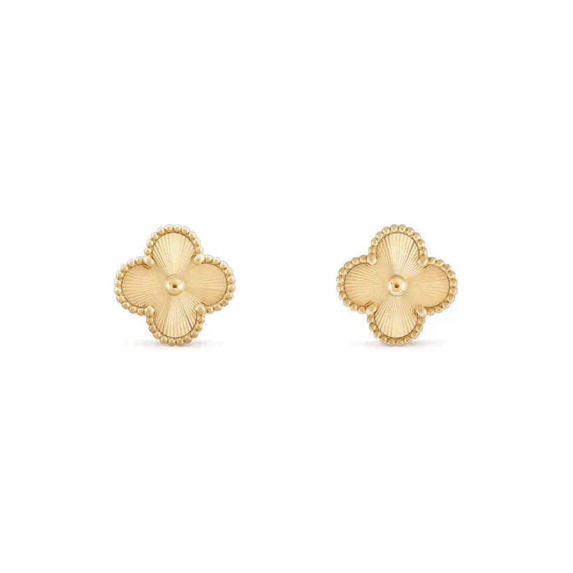 [Noble Aura jewelry]CLOVER MEDIUM 1 MOTIFS LASER EARRINGS
