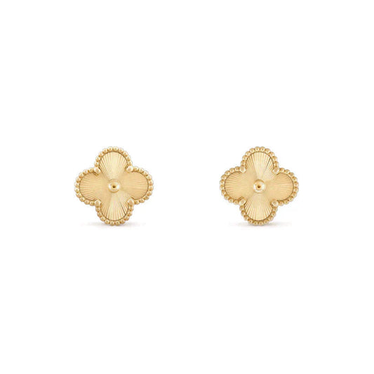 [Noble Aura jewelry]CLOVER MEDIUM 1 MOTIFS LASER EARRINGS