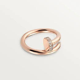 [Noble Aura jewelry]JUSTE RING 2.65MM PINK GOLD DIAMOND