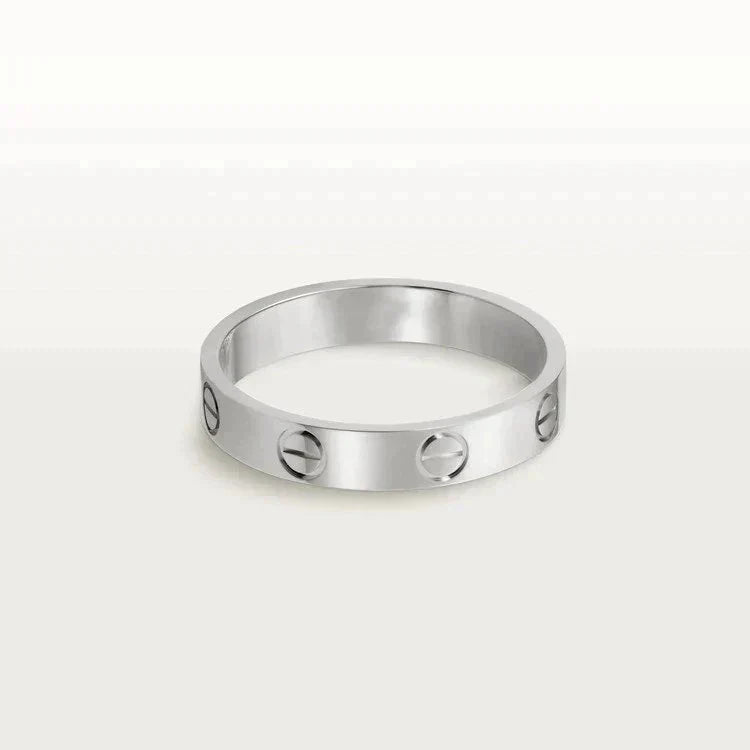 [Noble Aura jewelry]LOVE RING 4MM 1 DIAMOND SILVER