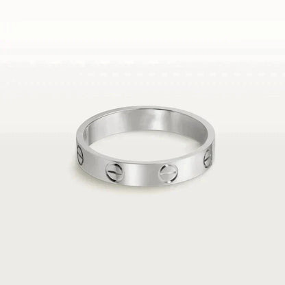 [Noble Aura jewelry]LOVE RING 4MM 1 DIAMOND SILVER