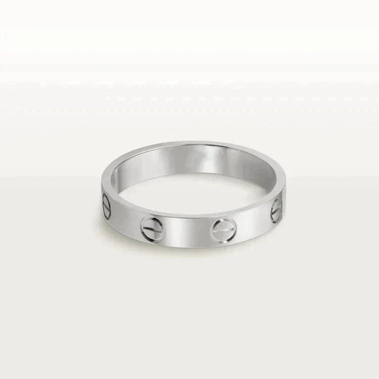 [Noble Aura jewelry]LOVE RING 4MM 1 DIAMOND SILVER