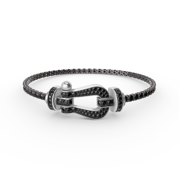 [Noble Aura jewelry]FORCE  LARGE HORSESHOE FULL DIAMOND TENNIS BRACELET